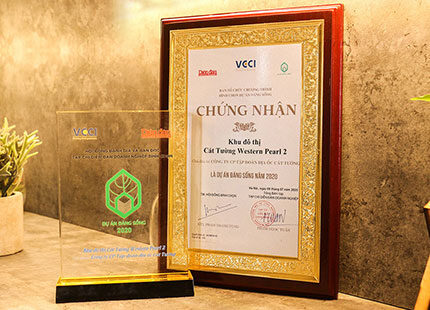 Khu Đô Thị Cát Tường Western Pearl 2 được vinh danh “Dự án đáng sống năm 2020”